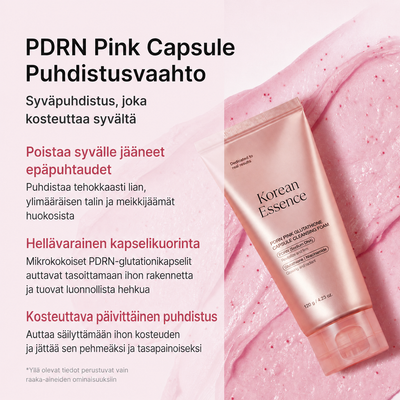 PDRN Pink Capsule -puhdistusvaahdon ominaisuudet