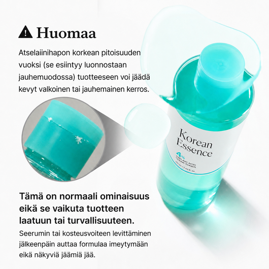 Huomautus Azelaic Clear Tonerin luonnollisesta sakasta