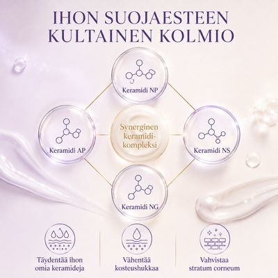 Ihon suojaa vahvistava keramidikompleksi Night Cream Skin Renewing -voiteessa