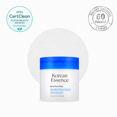 Zero Pore Pads -purkki valkoisella taustalla
